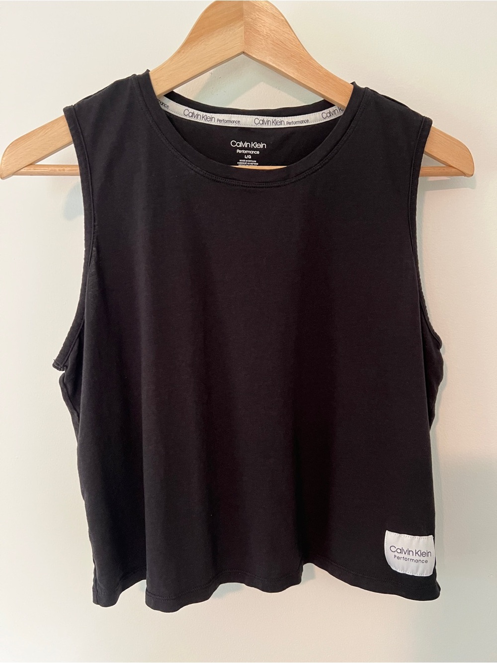 Calvin Klein Performance Black Crop Tank Top